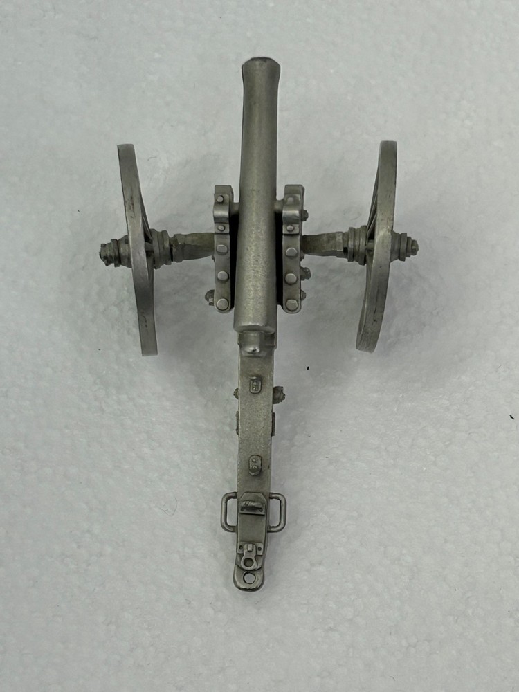 Small Pewter Army Cannon Display