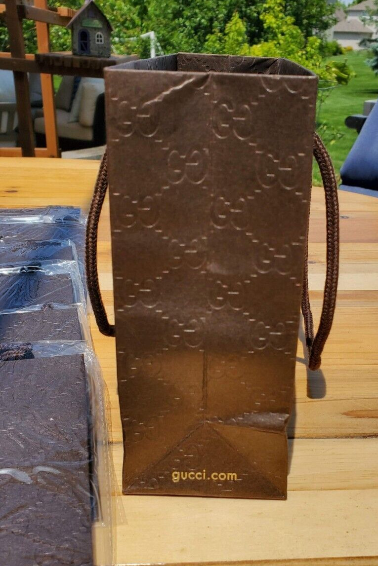 (10 Pack) GUCCI Firenze 1921 Paper Shopping Gift Bag Brand New 9" x 6.7" x 2.5"