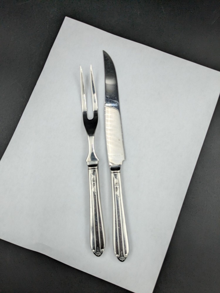 International Silver STARLIGHT 1939 2-Piece Carving Set Silverplate