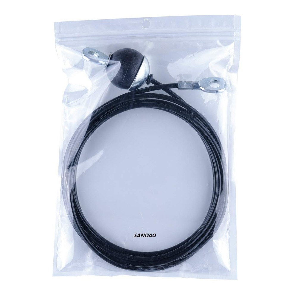 Fitness Pulley Cable,Replacement Cable Machine Accessories,Cable 59", black
