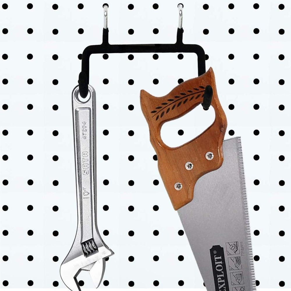 5PCS Multi-Purpose Pegboard Tool Holders with Heavy Duty Hooks for Home Projects