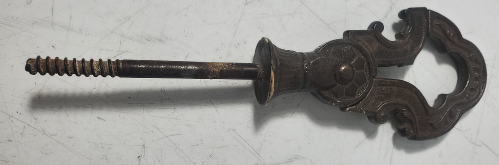 Antique Cast Iron Mechanical Ceiling Plant/Lamp Hook 1880ish