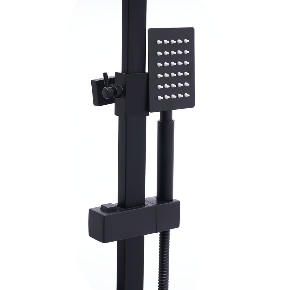 Stainless Steel Shower Panel Tower with Rainfall Jets & Massage System