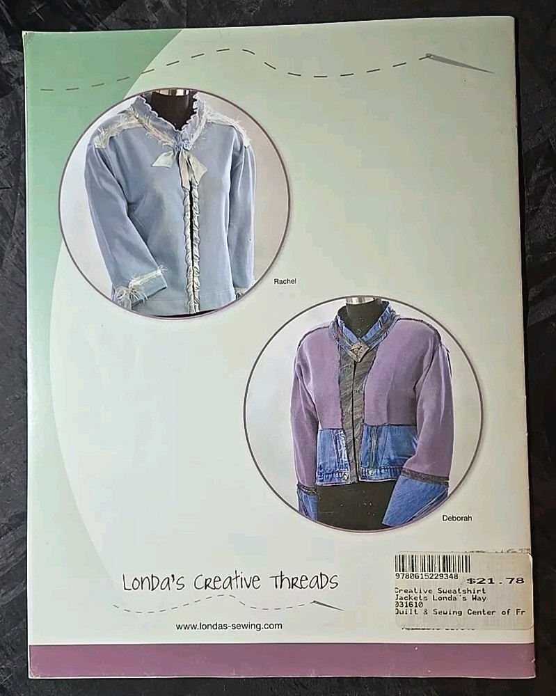 Creative Sweatshirt Jackets... Londas Way. By Londas Creative Threads. Book