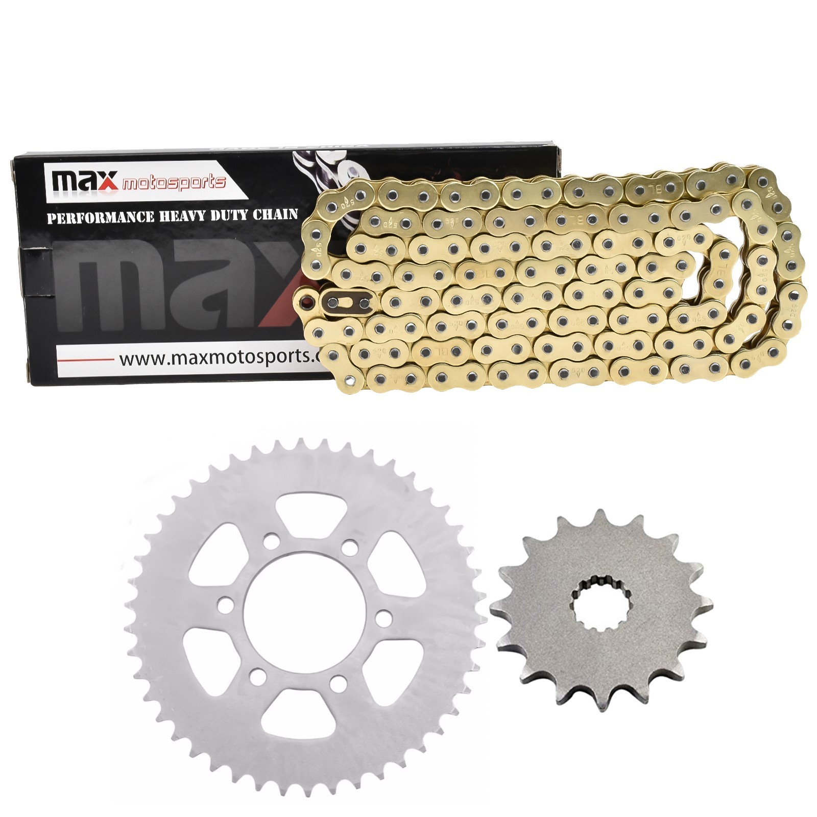Gold O-Ring Drive Chain and Sprocket Kit for Kawasaki EX650 Ninja 650 Ninja 650R