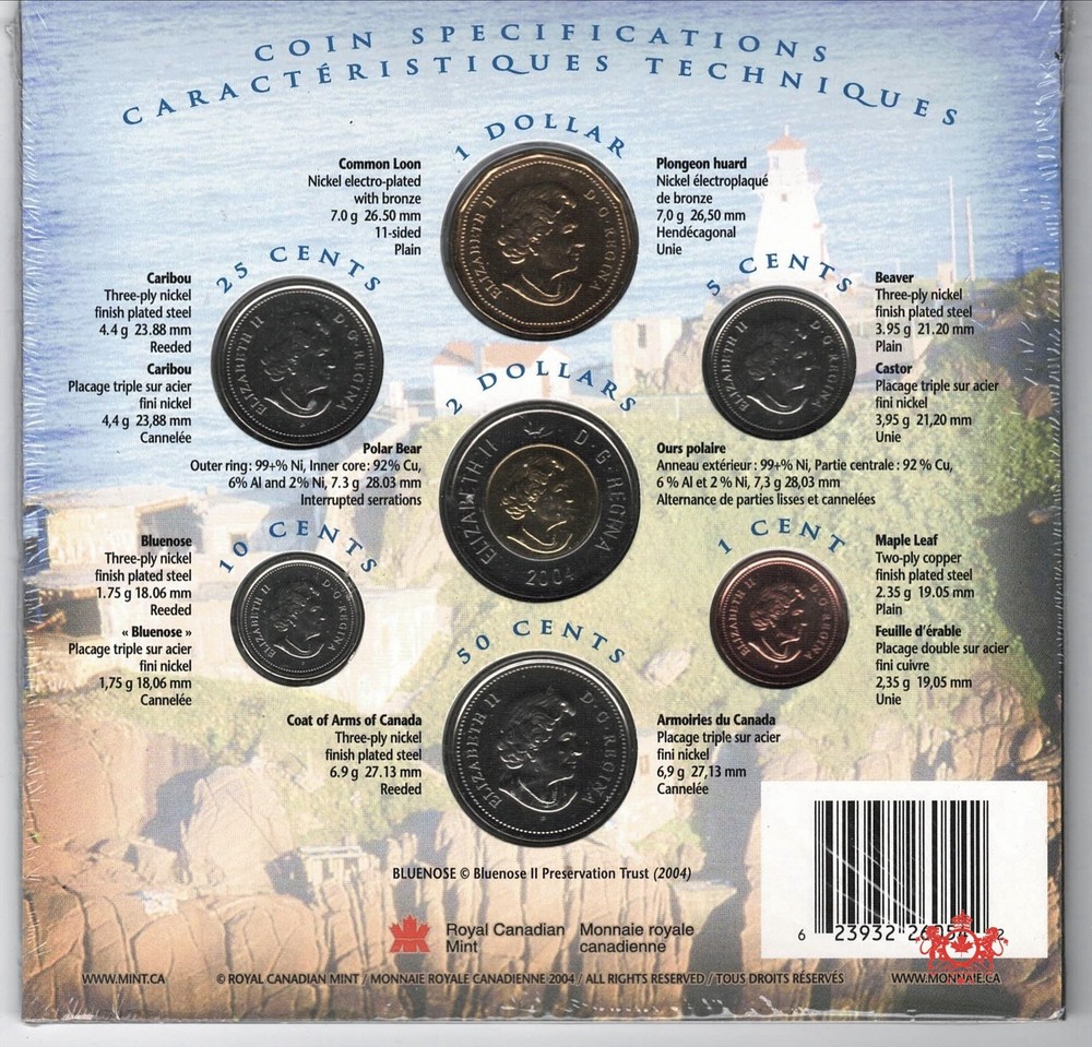 2004 Canada Oh! Canada! Coins Set - Royal canada Mint -