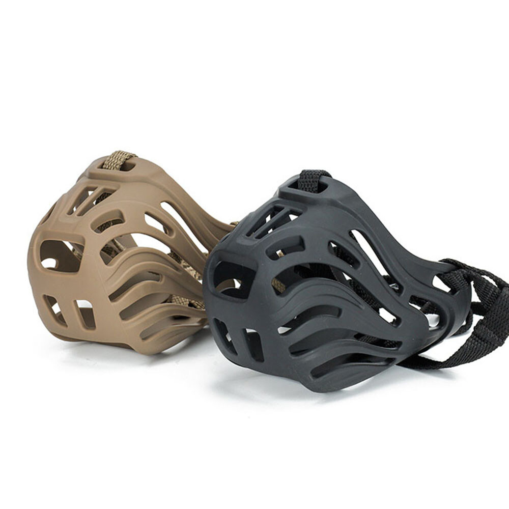 Adjustable Dog Muzzle Soft Silicone Breathable Strong Basket Small&Large Do ~