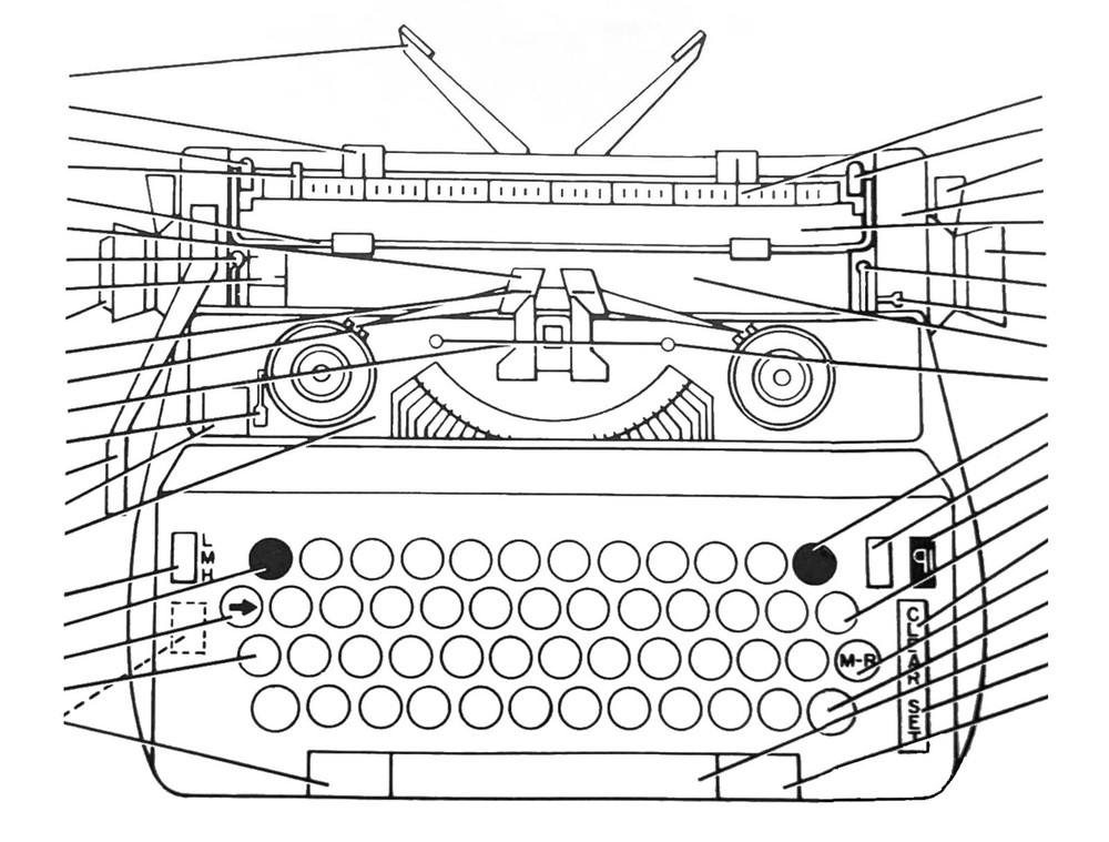 1960s Sears Constellation Typewriter User Instruction Manual Directions Guide