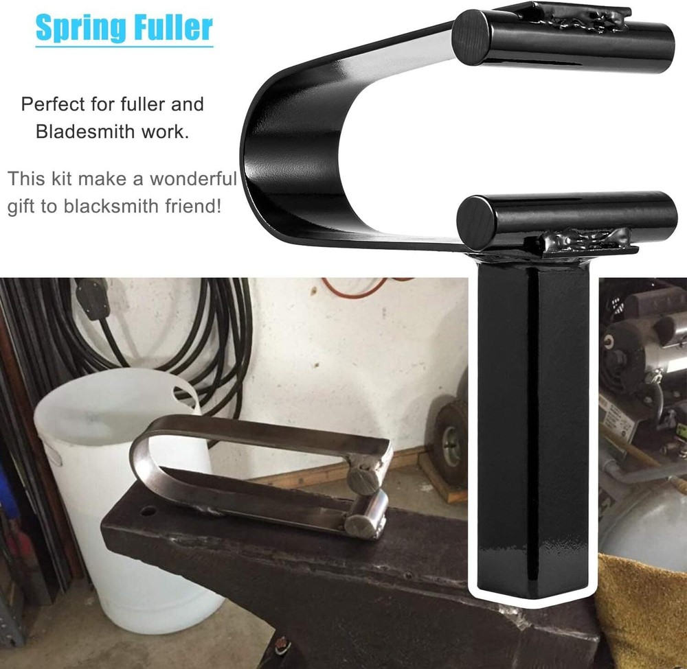 3pcs Blacksmith Anvil Forge Hardy Tool 1" Hot Cut Creasing Stake Spring Fuller s