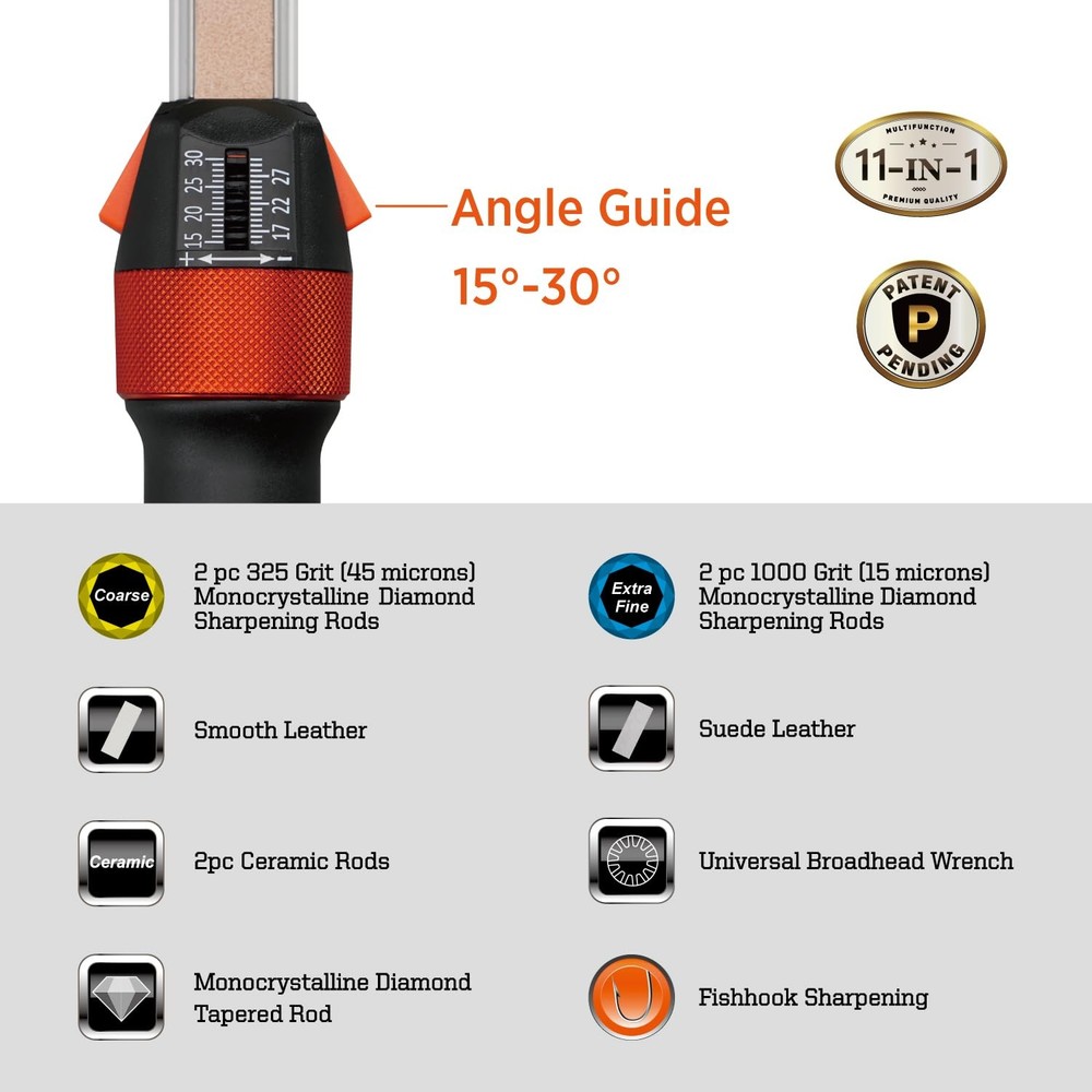 SHARPAL 210N TRANSFOROD 11-In-1 Adjustable Angle Compact, Black and orange