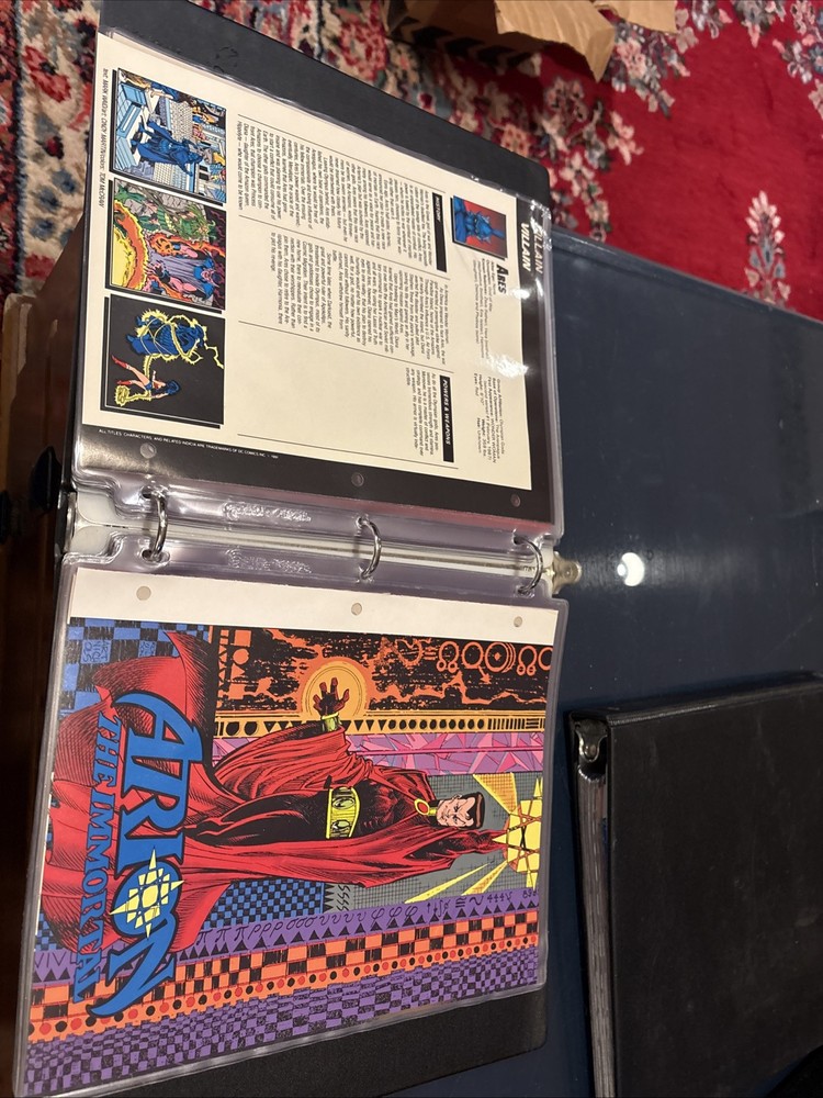 Comic Book Bio Binder