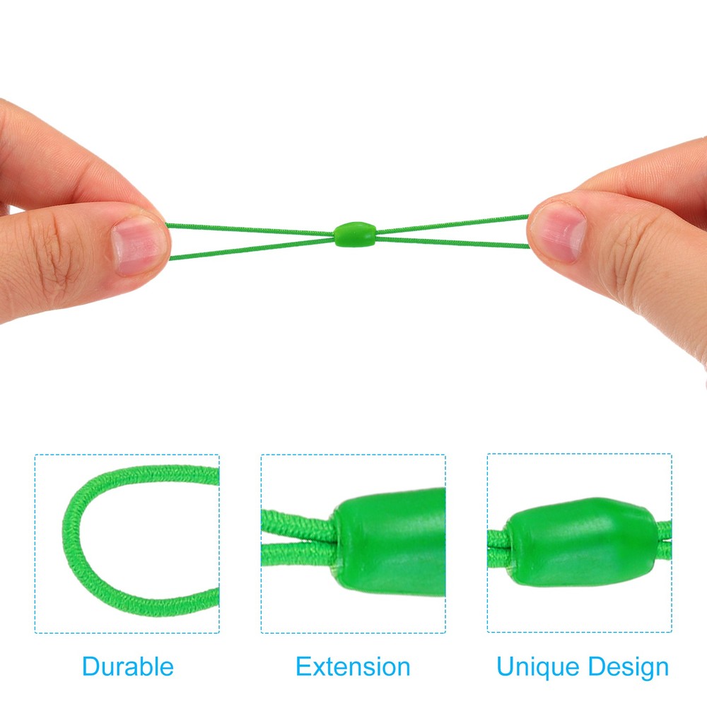 10 Pcs Zipper Pulls Replacement for Backpack Zipper Pulls Tab Cord, Green