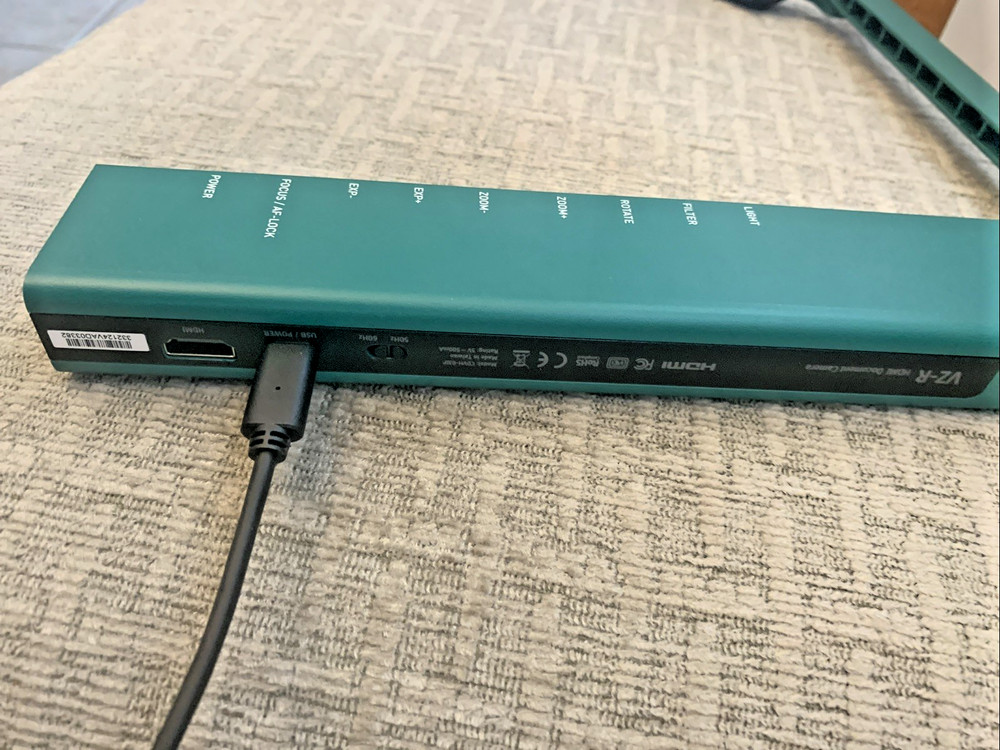 IPEVO VZ-R CDVH-03IP 8MP HDMI Document Camera in box UNTESTED Missing Screws