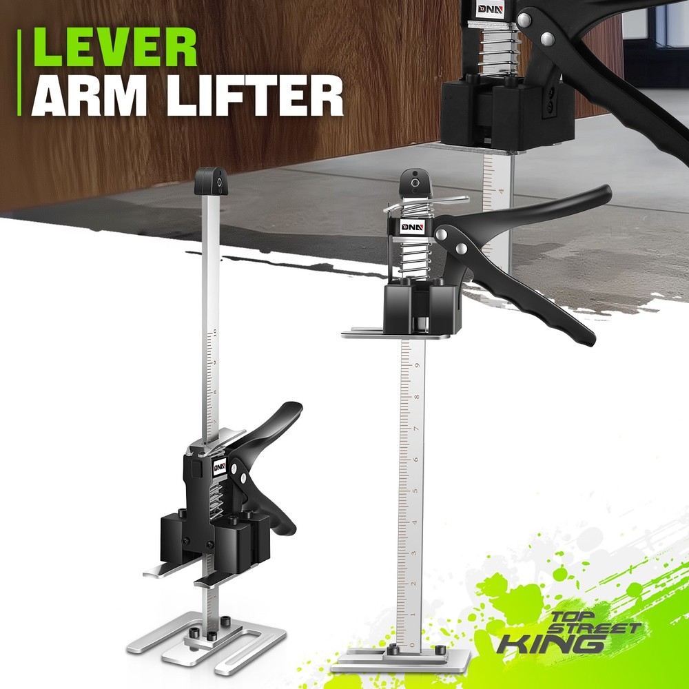 10in 440lbs Hand Jack 2X Lever Arm Lifter Labor Saving Handle Wall Tile Locator