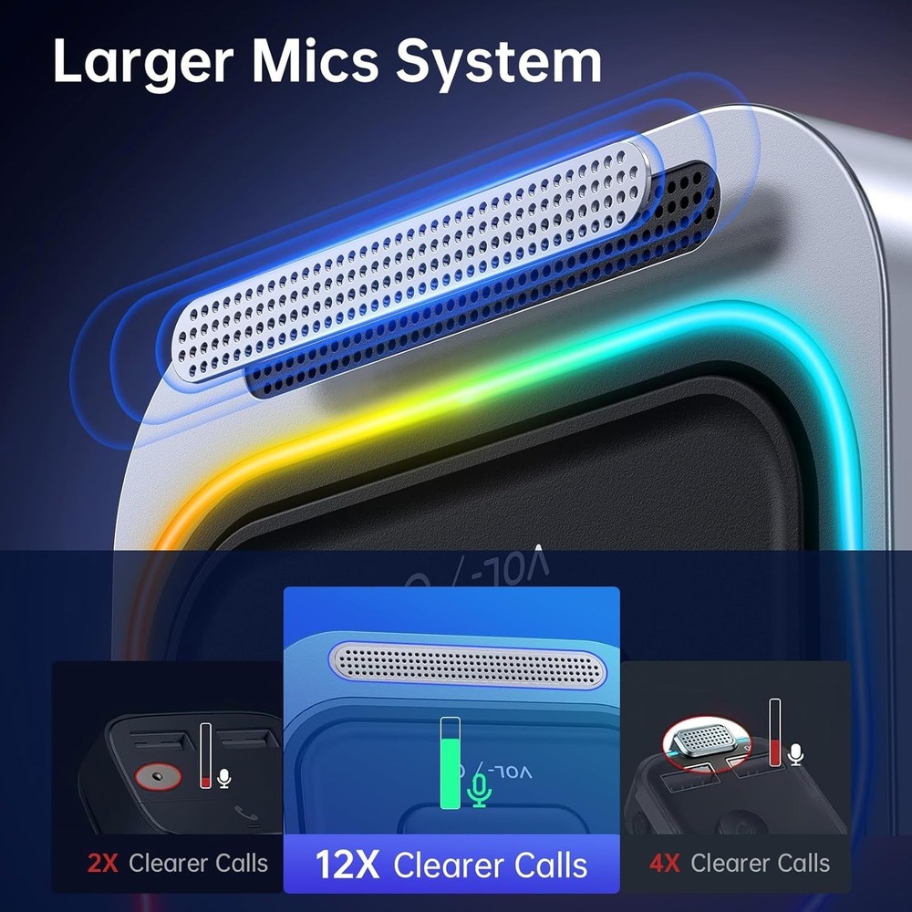 Bluetooth 5.4 Car Receiver - Noise Cancellation and Coiled Cable Design