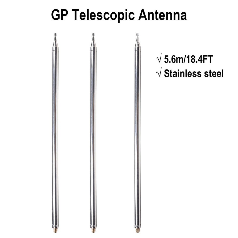 DIY Shortwave Antenna Element Extendable 5 6M/18 4FT Telescopic Antenna