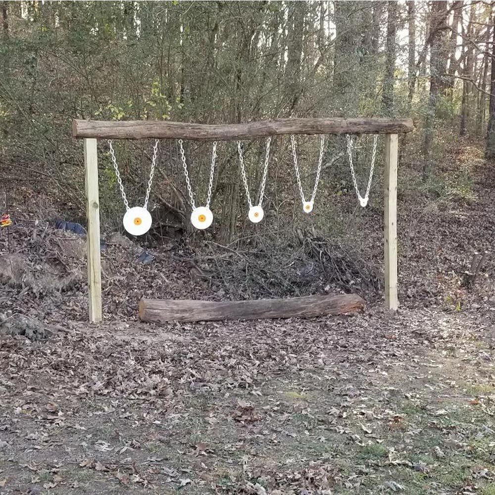 Ash & Ember Set of 5, 3/8" Thick AR500 Steel Plate Gong Shooting Targets