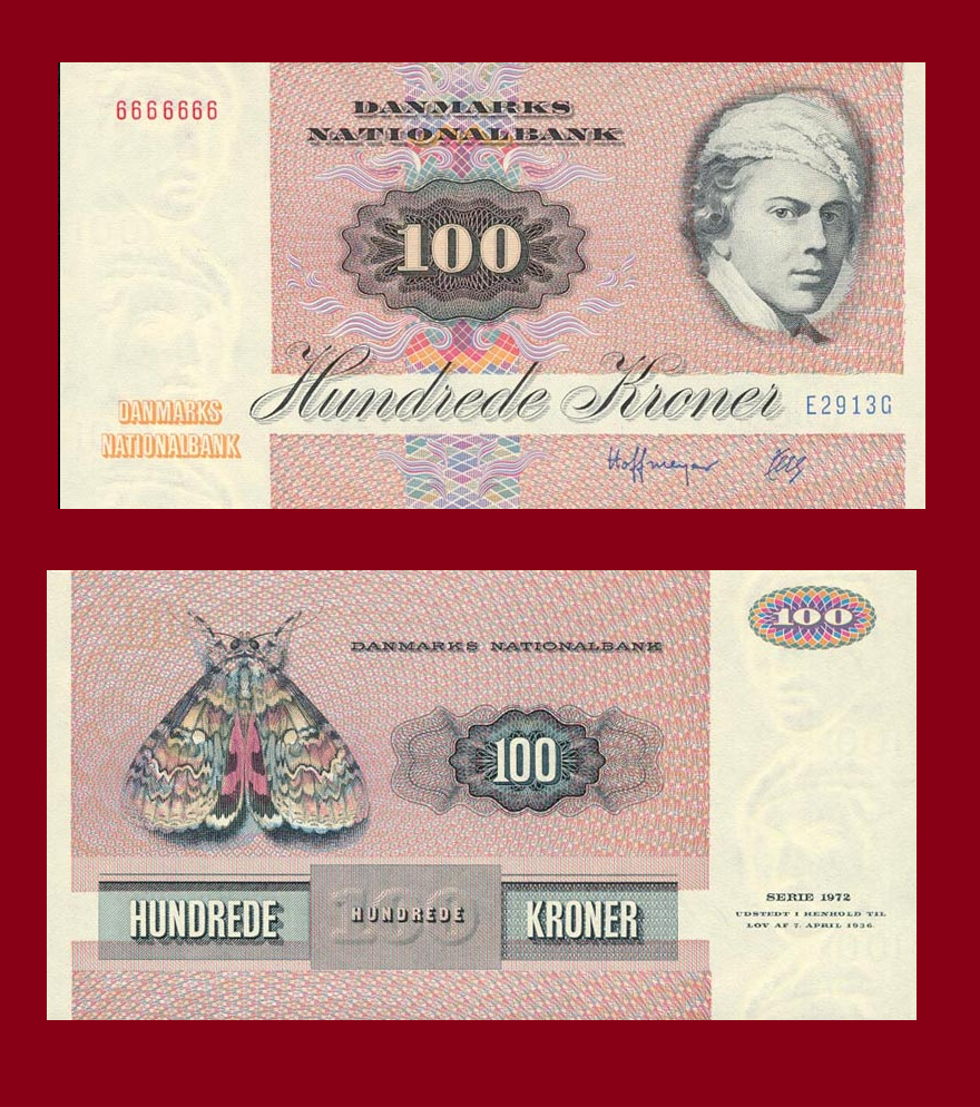 danmark 100 kroner 1991 / COPY