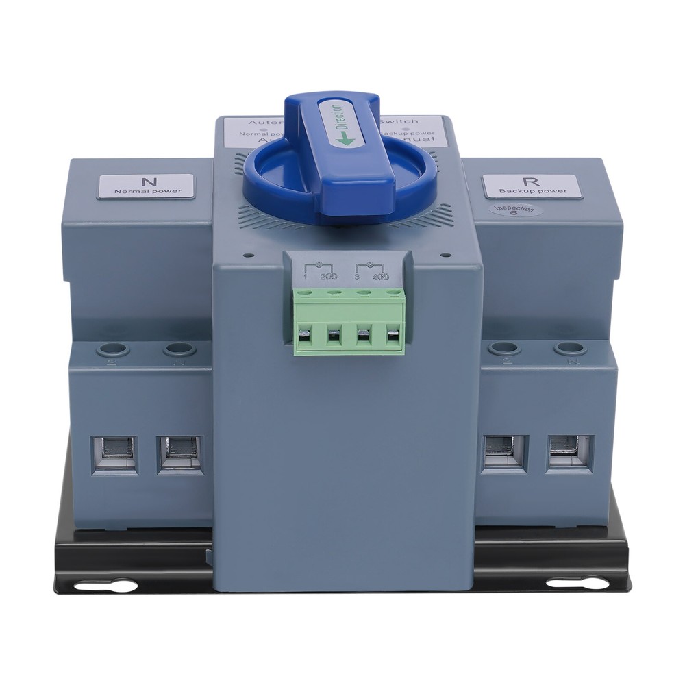 63A ATS Dual Power Automatic Transfer Switch for Generator Changeover Switch 2P