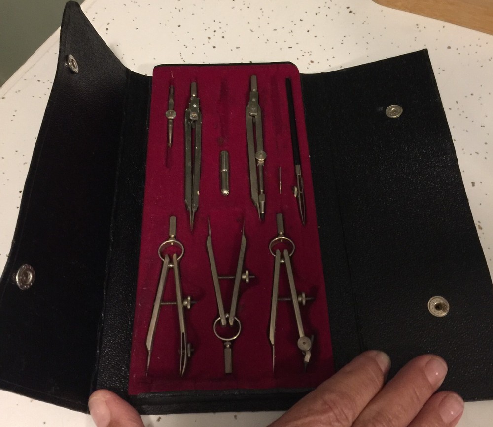 Vintage Santo Drafting Tool Set #2911 Germany MISSING SOME