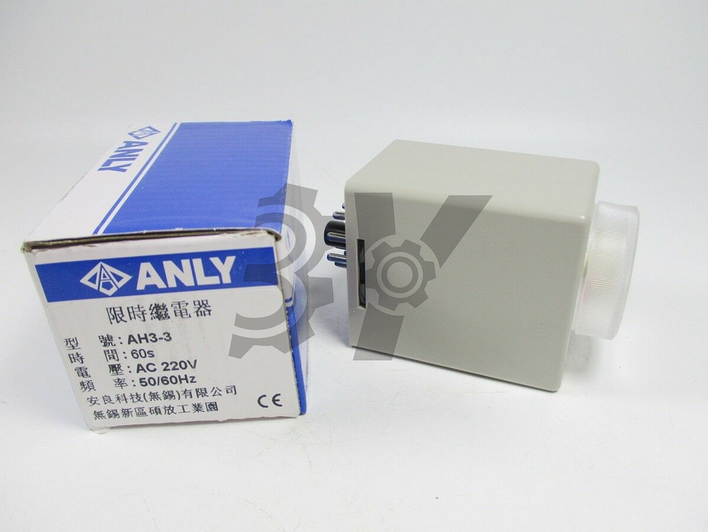 ONE New Anly AH3-3 60s 220V Time Relay