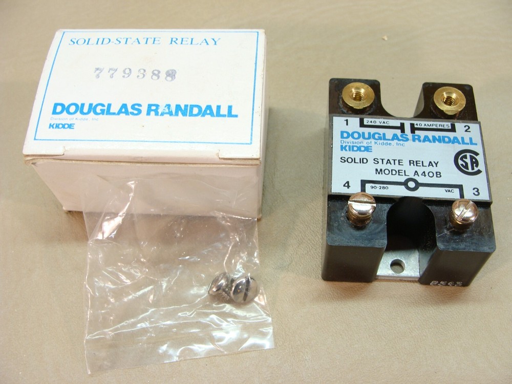 NEW Douglas Randall A40B solid state relay 90-280VAC