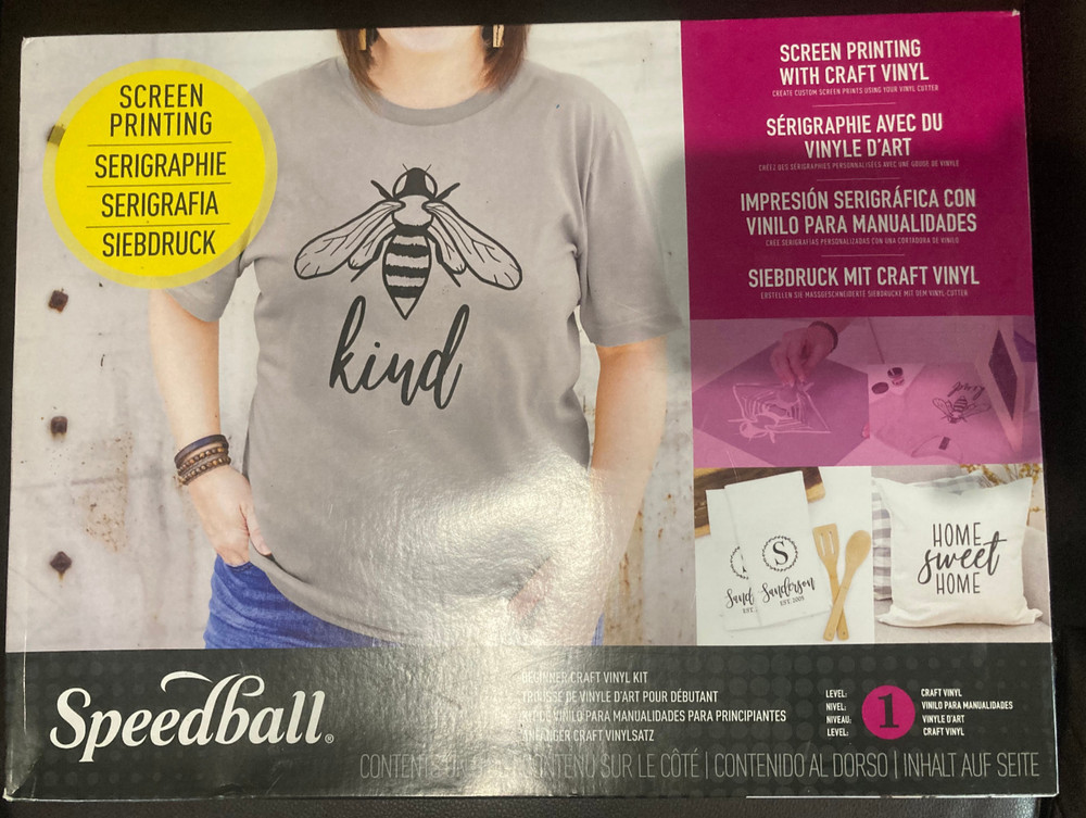 Speedball Screen Printing Beginner Craft Vinyl Kit - NIB