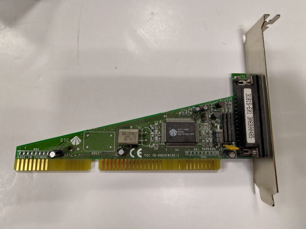 DTC 25-pin ISA External SCSI Controller 16D3 - Tested