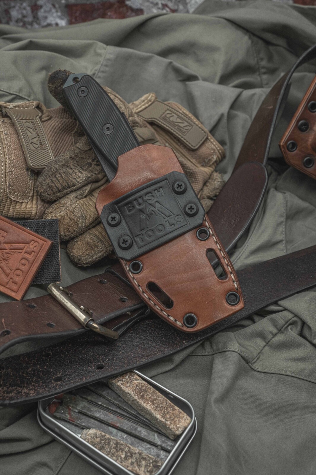 esee 3 hybrid kydex and leather sheath