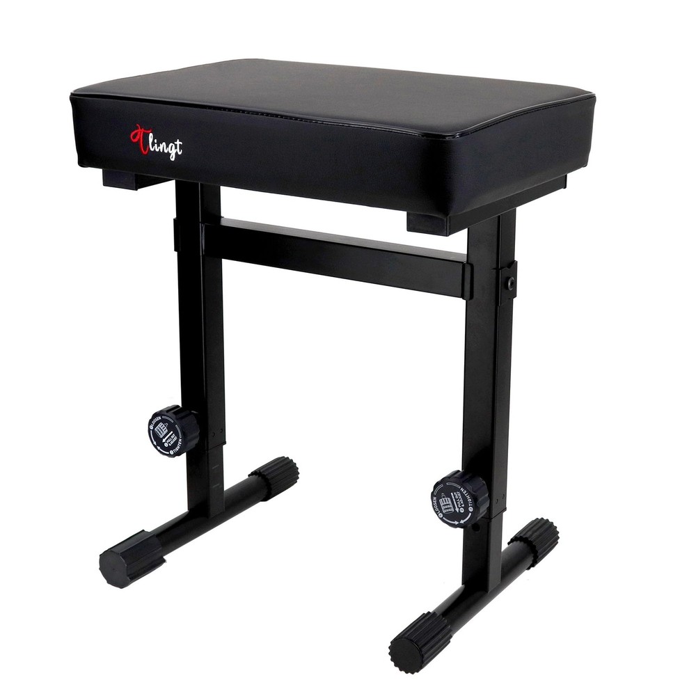Adjustable Piano Stool with Padded Cushion for Comfort and Support