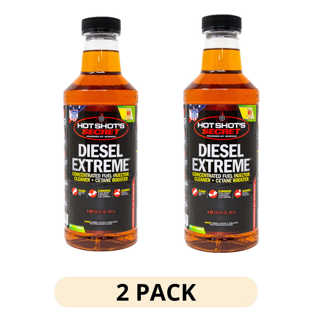 2 Pack 32oz Diesel Fuel Additive Engine Cleaner Performance Boost
