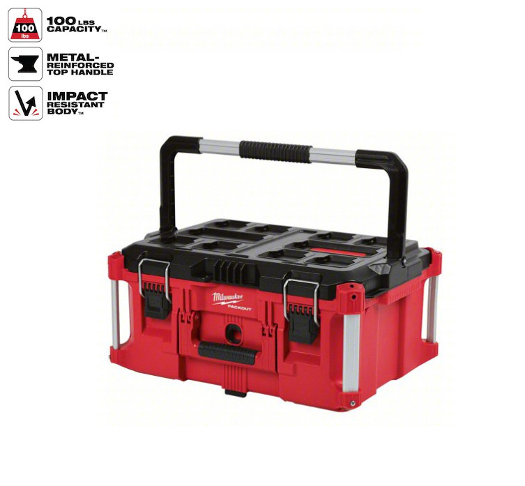 SALE! Milwaukee 48-22-8425 PACKOUT Large Tool Box, 22" W x 16-1/4" D x 11" H