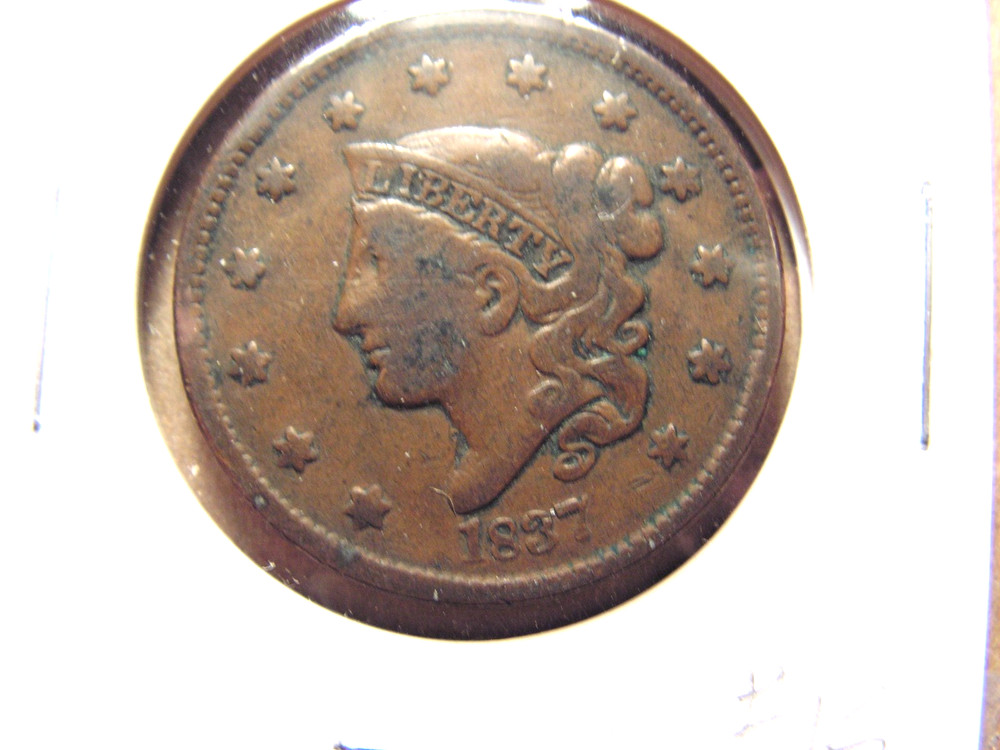 1837 Coronet Head Large Cent