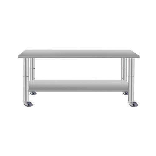 NSF Stainless Steel Work Prep Table with Casters Commercial Restaurant Kitchen