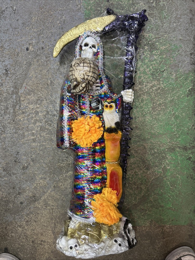 Santa Muerte Statue 30 In Multicolor