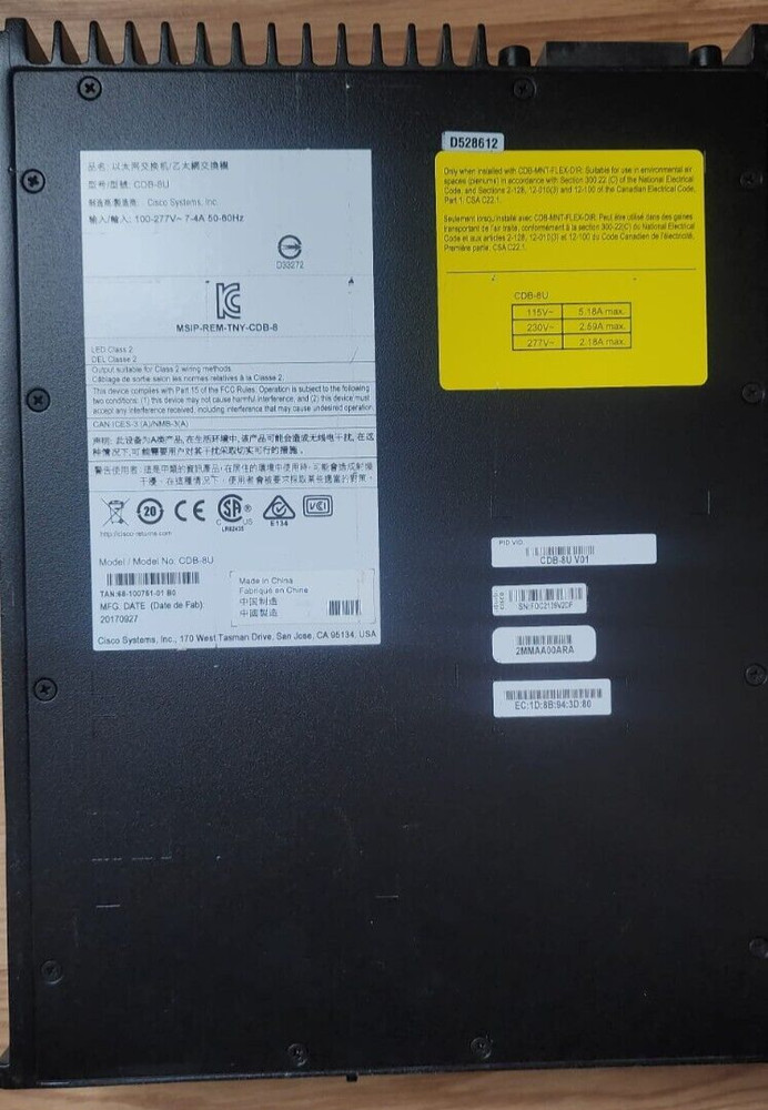 Cisco CDB-8U Cisco Catalyst CDB-8U Switch UPOE 