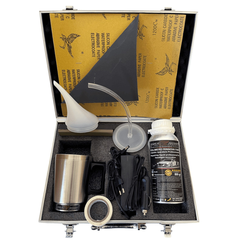 COMPLETE KIT RENEWED GLOSSY HEADLIGHTS WITH LIQUID POLYMER 800GR