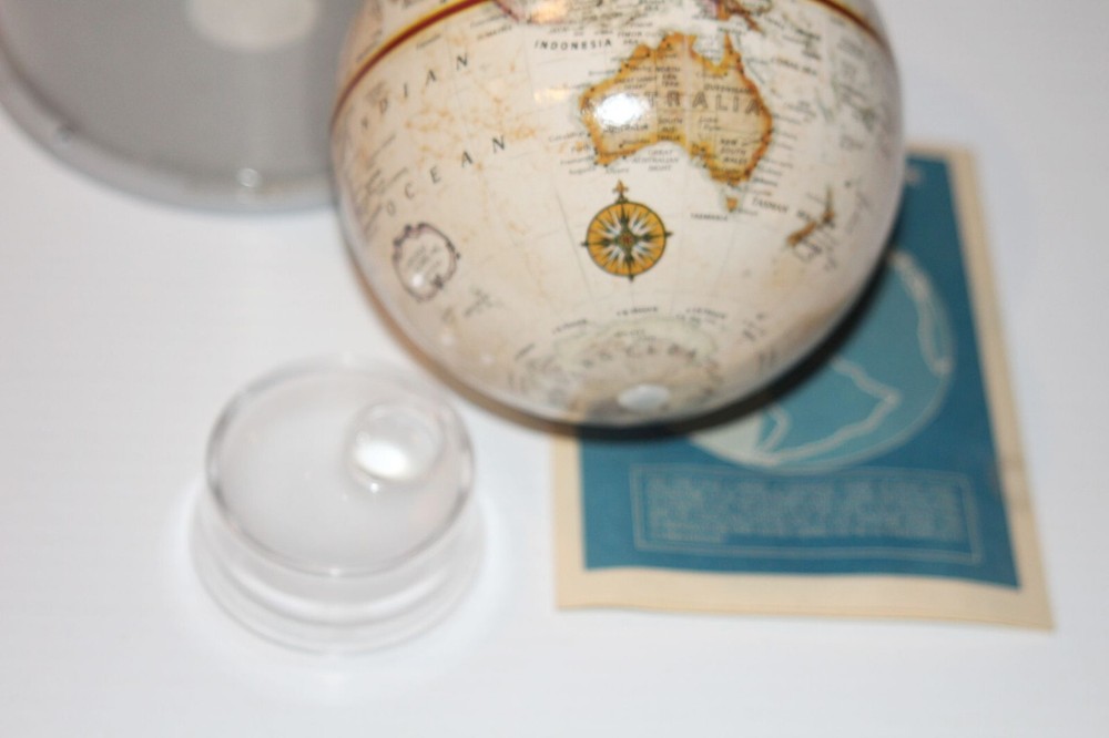Replogle Globe World Escort Map 5" Magnifier Stand Original Case Manual
