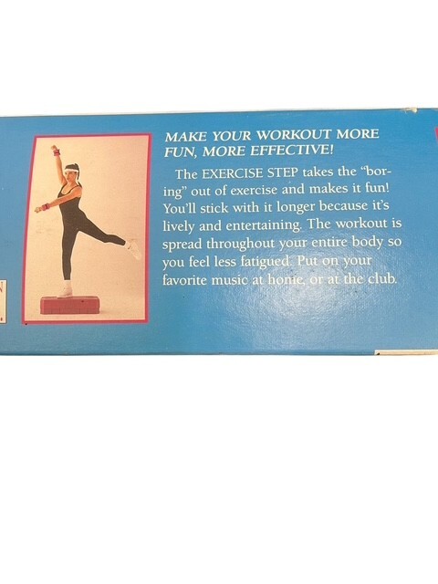 Aerobic Two-Level Adjustable Exercise Step Platform w/ Video 1992 FREE SHIPPING