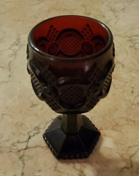 Avon Cape Cod Ruby Wine/Juice Goblet