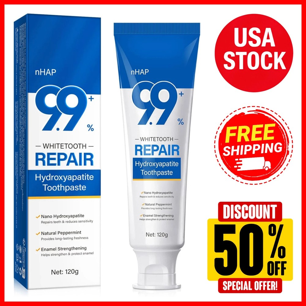 9.9% Hydroxyapatite Toothpaste, 4.23 Oz Nano Hydroxyapatite Toothpaste for Ename