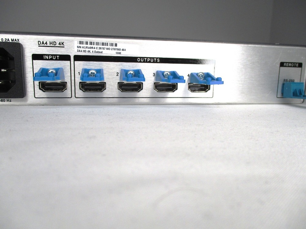 Extron DA4 HD 4K 4-Output HDMI Distribution Amplifier