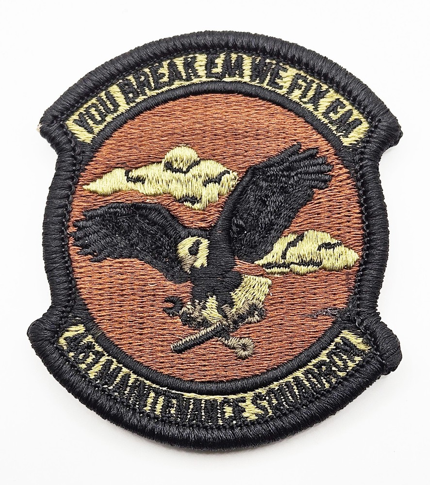 US Air Force 461st Maintenance Squadron Subdued Hook Back Patch