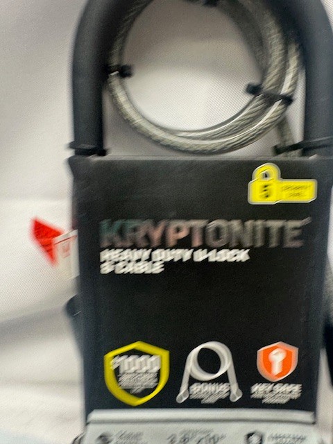 Kryptonite Heavy Duty U-Lock & Cable Security Level 5- 3.8 x 10mm