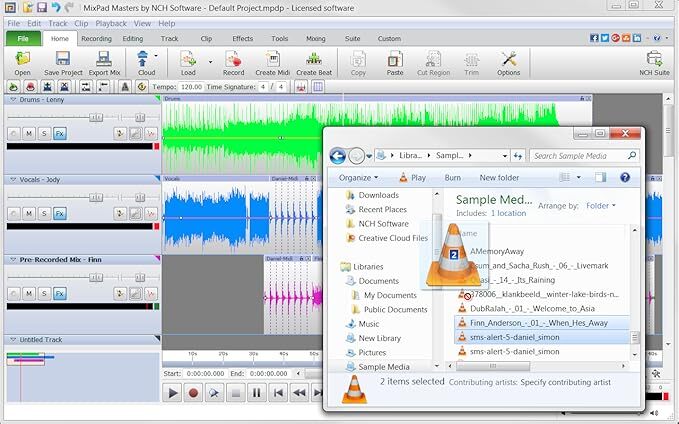 MixPad Multitrack Sound Recording / Mixing Software for Windows Masters Edition