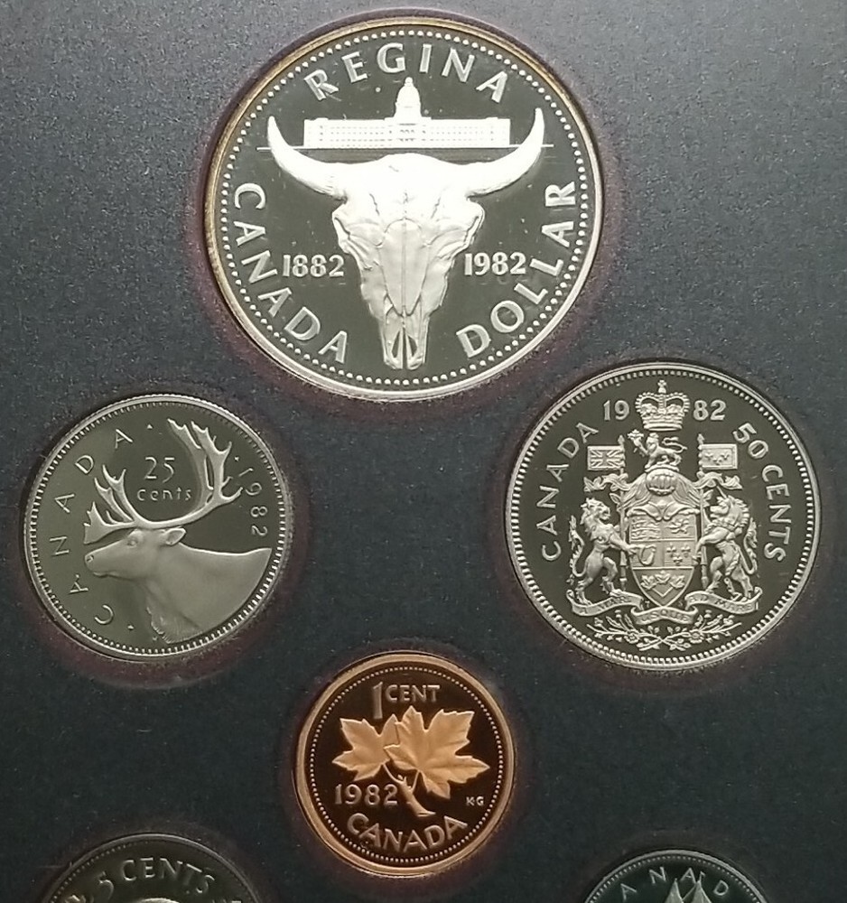 1982 Royal Canadian Mint 7 Coin Set #3467