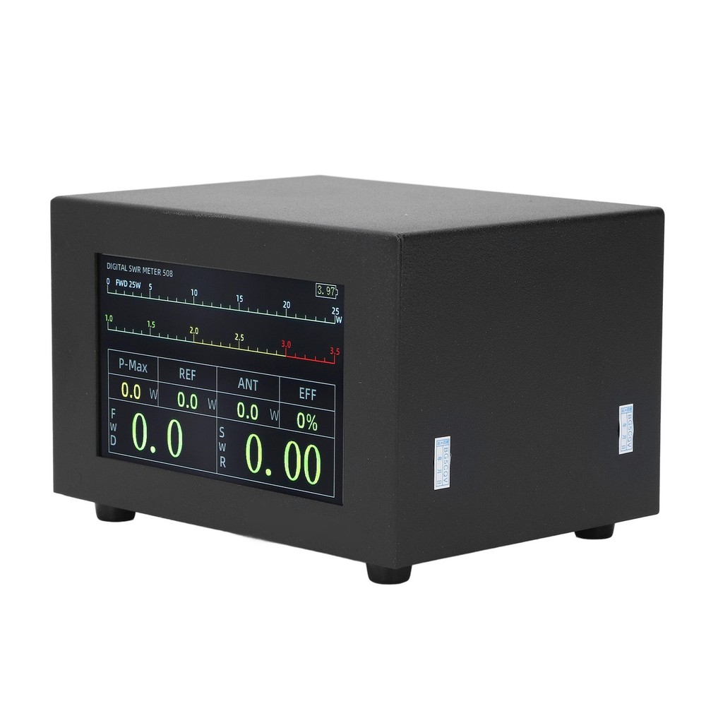 1.8‑54MHz 200W Digital Power SWR Meter With UHF Interface IPS Touch Screen