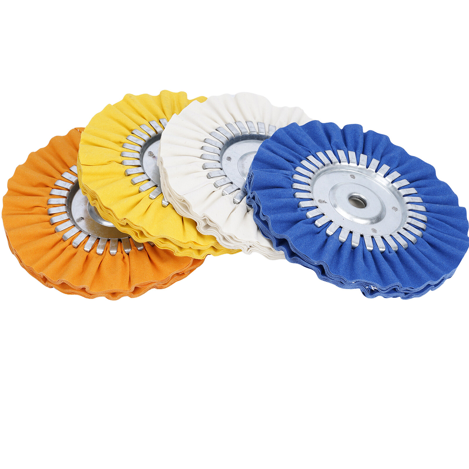8 Pcs 8 Airway Buffing Wheel Aluminum Wheel Polishing Kit In Diameter 5/8 Inch