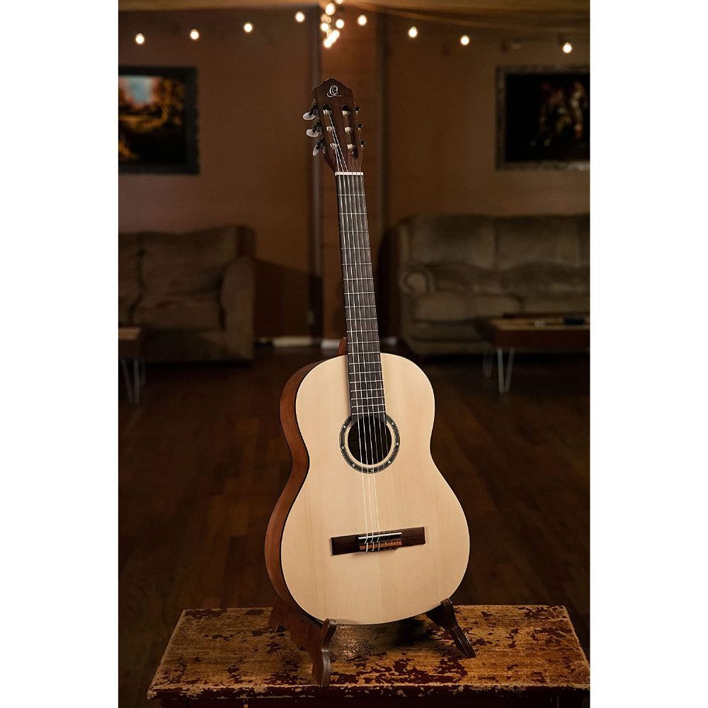 Ortega Guitars 6 String Student Series Pro Solid Top Nylon Classical Guitar