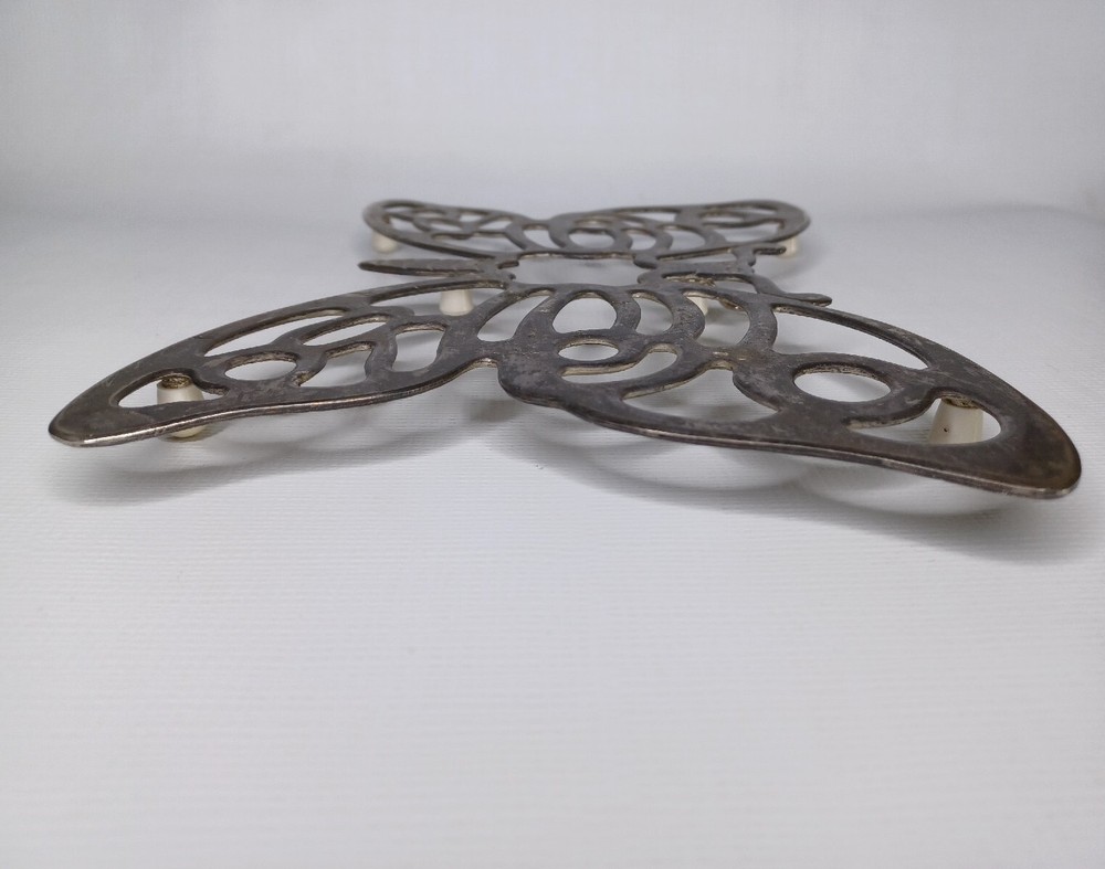 Leonard Silverplate Metal Butterfly Trivet